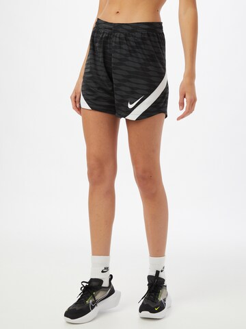 NIKE Regular Workout Pants in Black: front