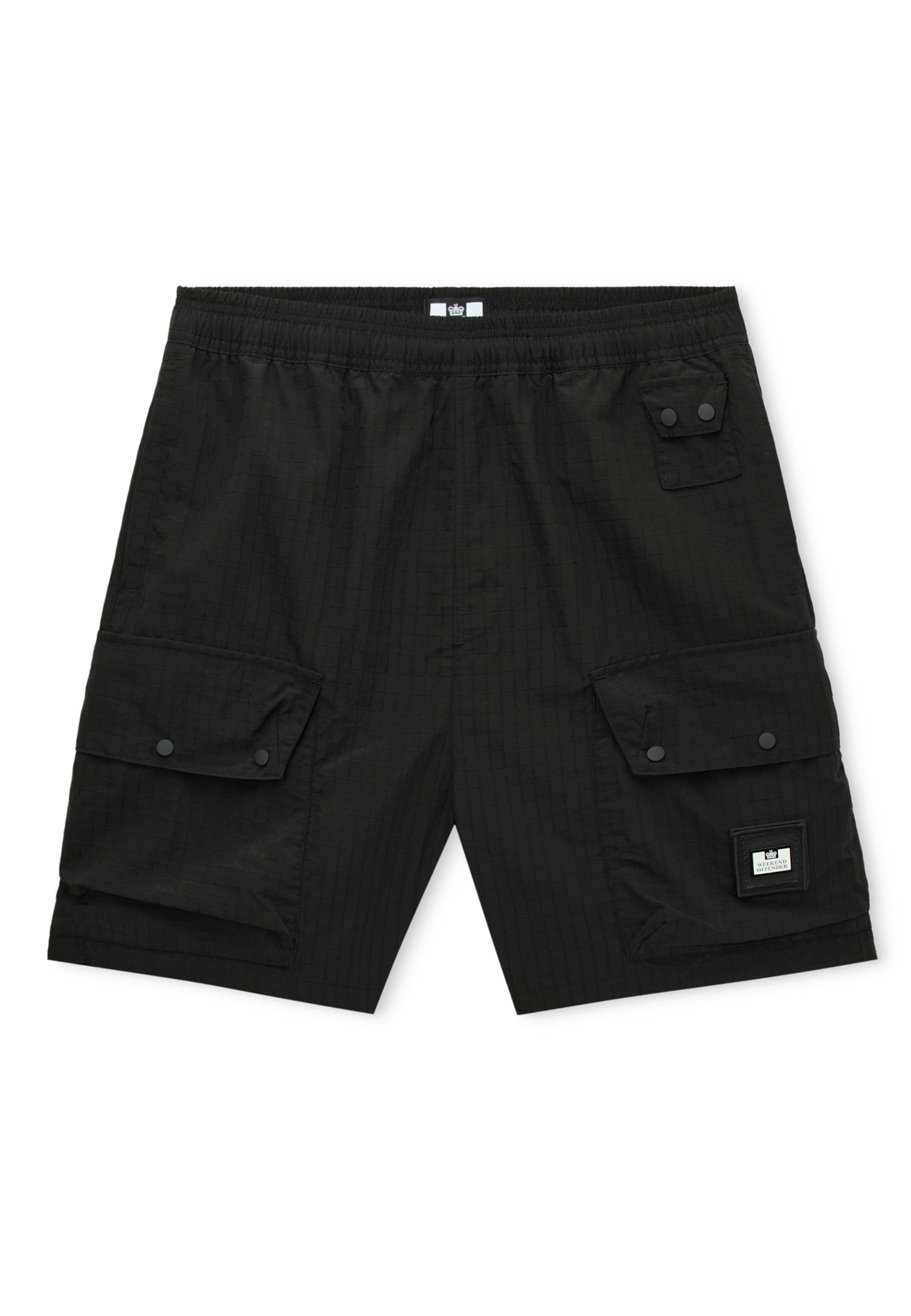Weekend Offender Regular Shorts in Schwarz: Vorderseite