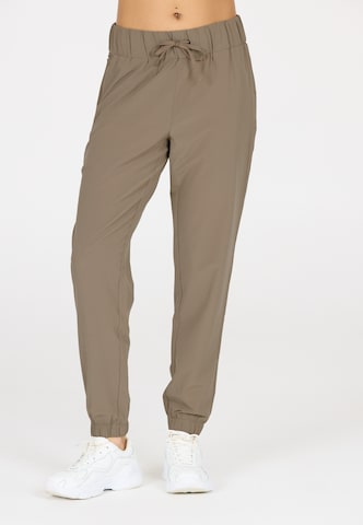 Athlecia Tapered Sports trousers 'Austberg' in Grey: front