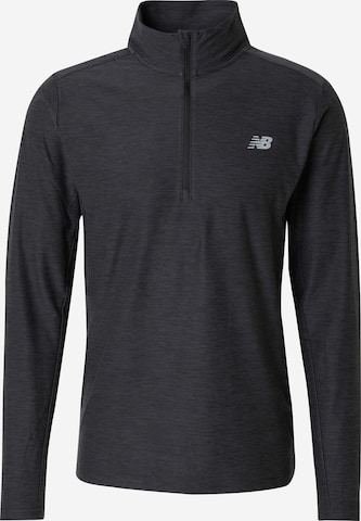 new balance Performance shirt 'Space Dye' in Black: front