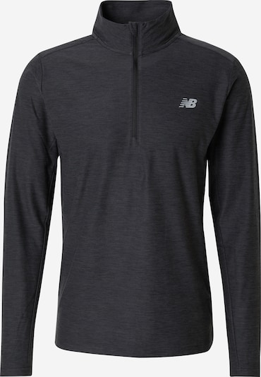 Sportiniai marškinėliai 'Space Dye' iš new balance, spalva – šviesiai pilka / margai juoda, Prekių apžvalga