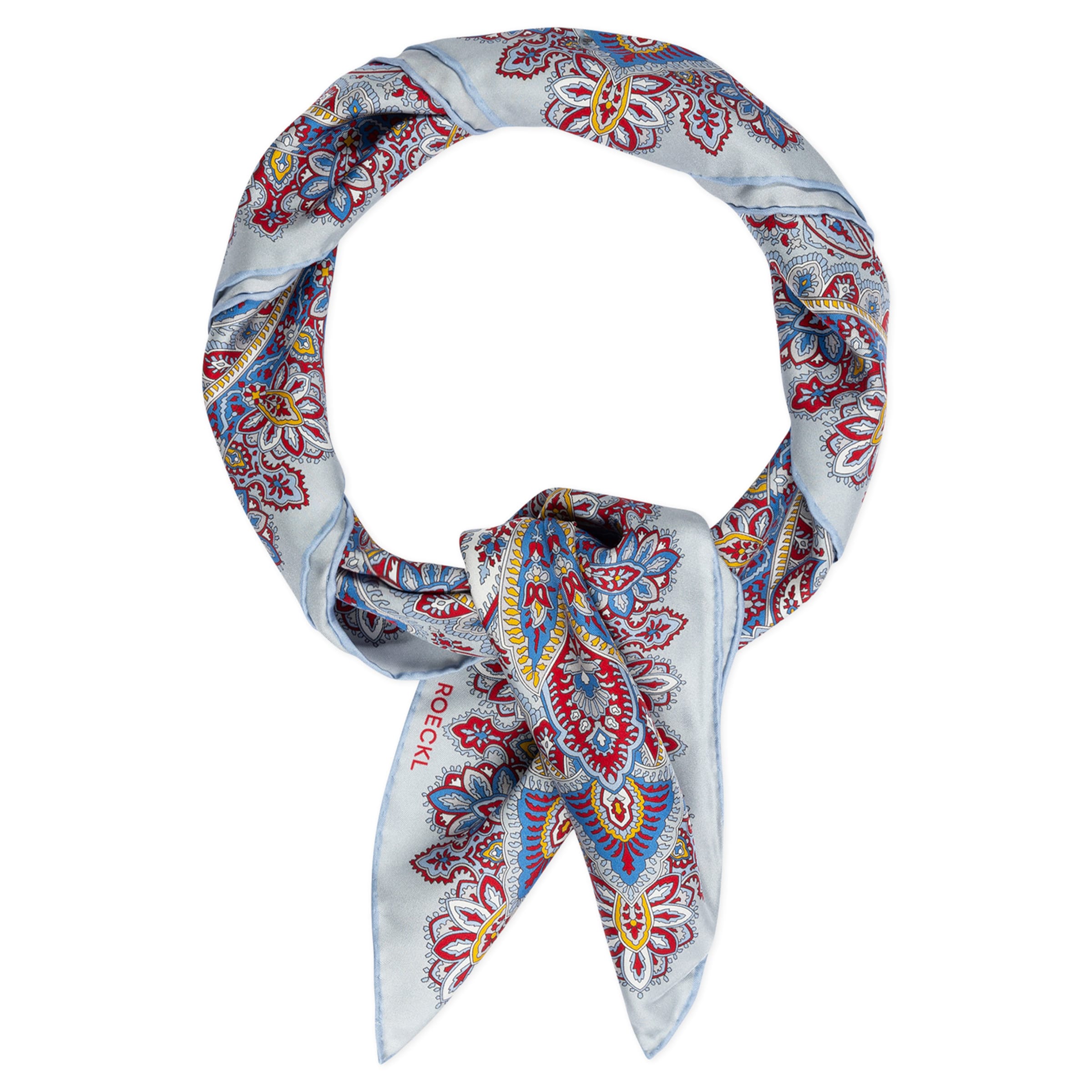 Foulard ' FLOURISHING PAISLEY' di Roeckl in blu