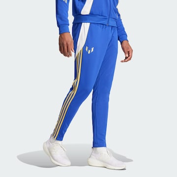 Regular Pantalon de sport 'Pitch 2 Street Messi' ADIDAS PERFORMANCE en bleu : devant