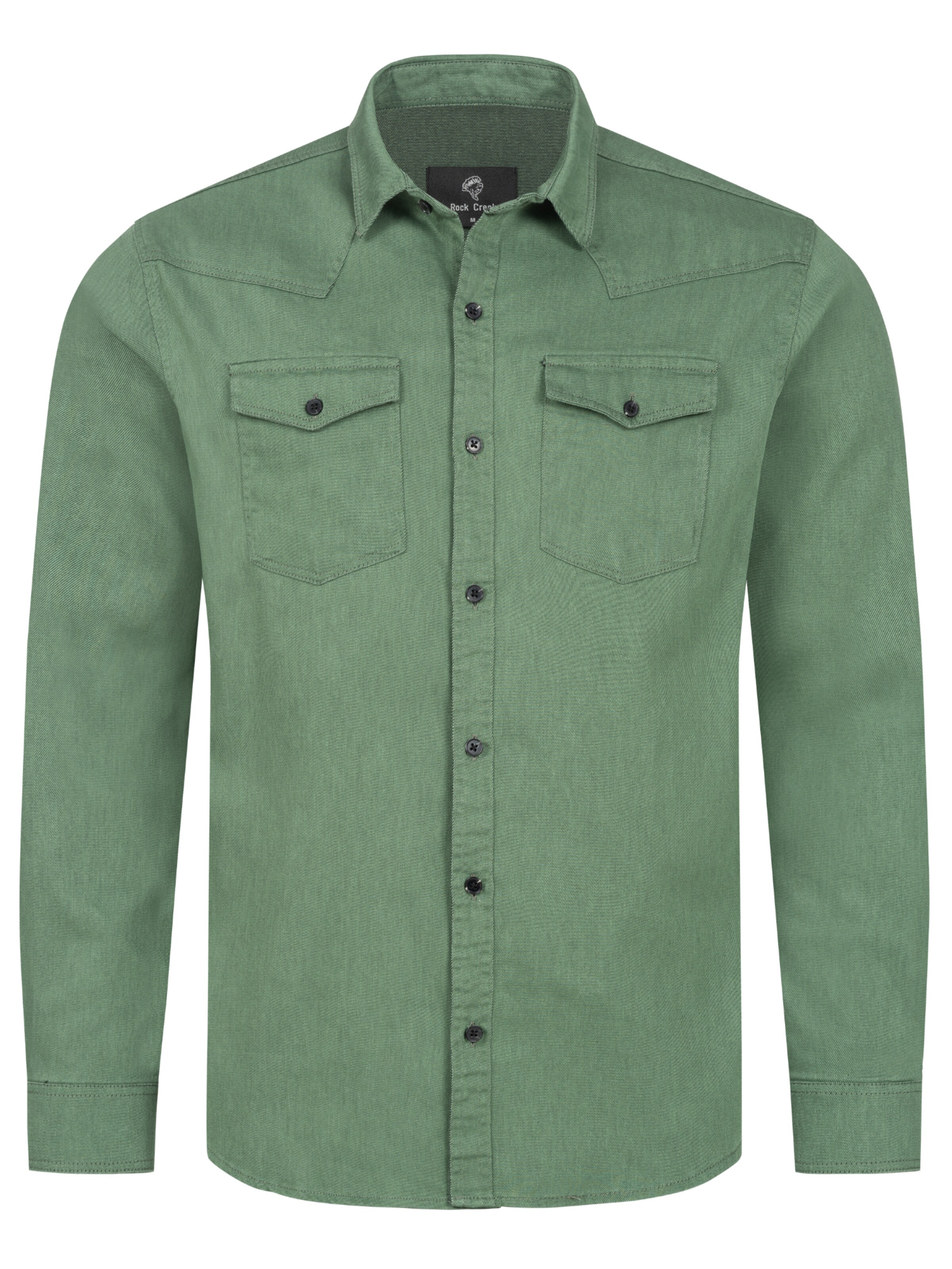 Rock Creek Regular Fit Hemd in Grün: Vorderseite