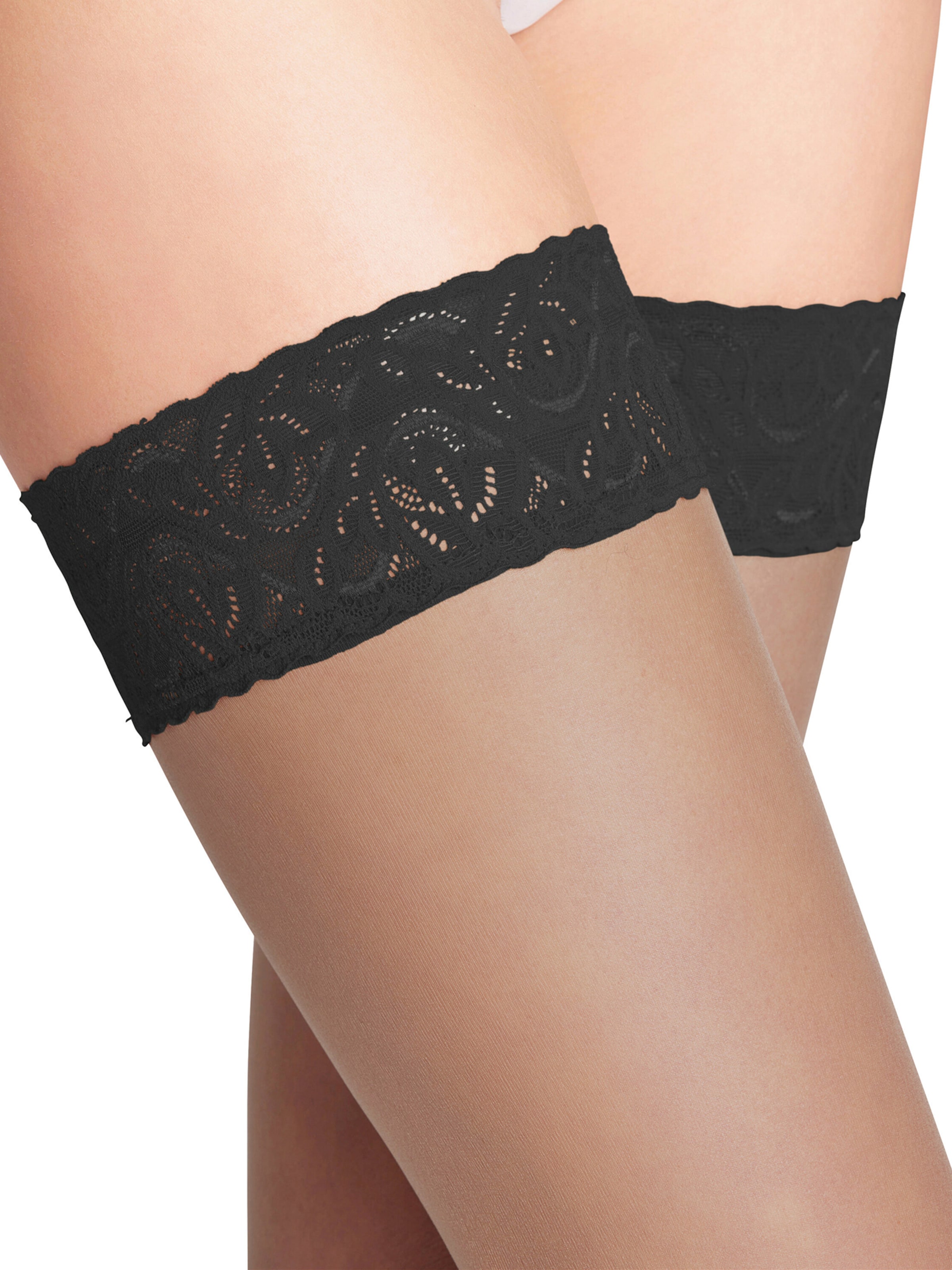 FALKE Fine tights 'Shelina' in Black