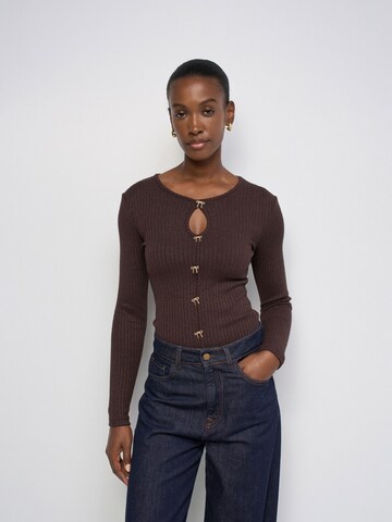 Salsa Jeans Pullover in Braun: Vorderseite