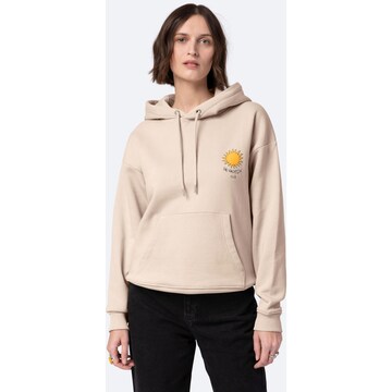 On Vacation Sweatshirt 'Another day in Paradise' in Beige: predná strana