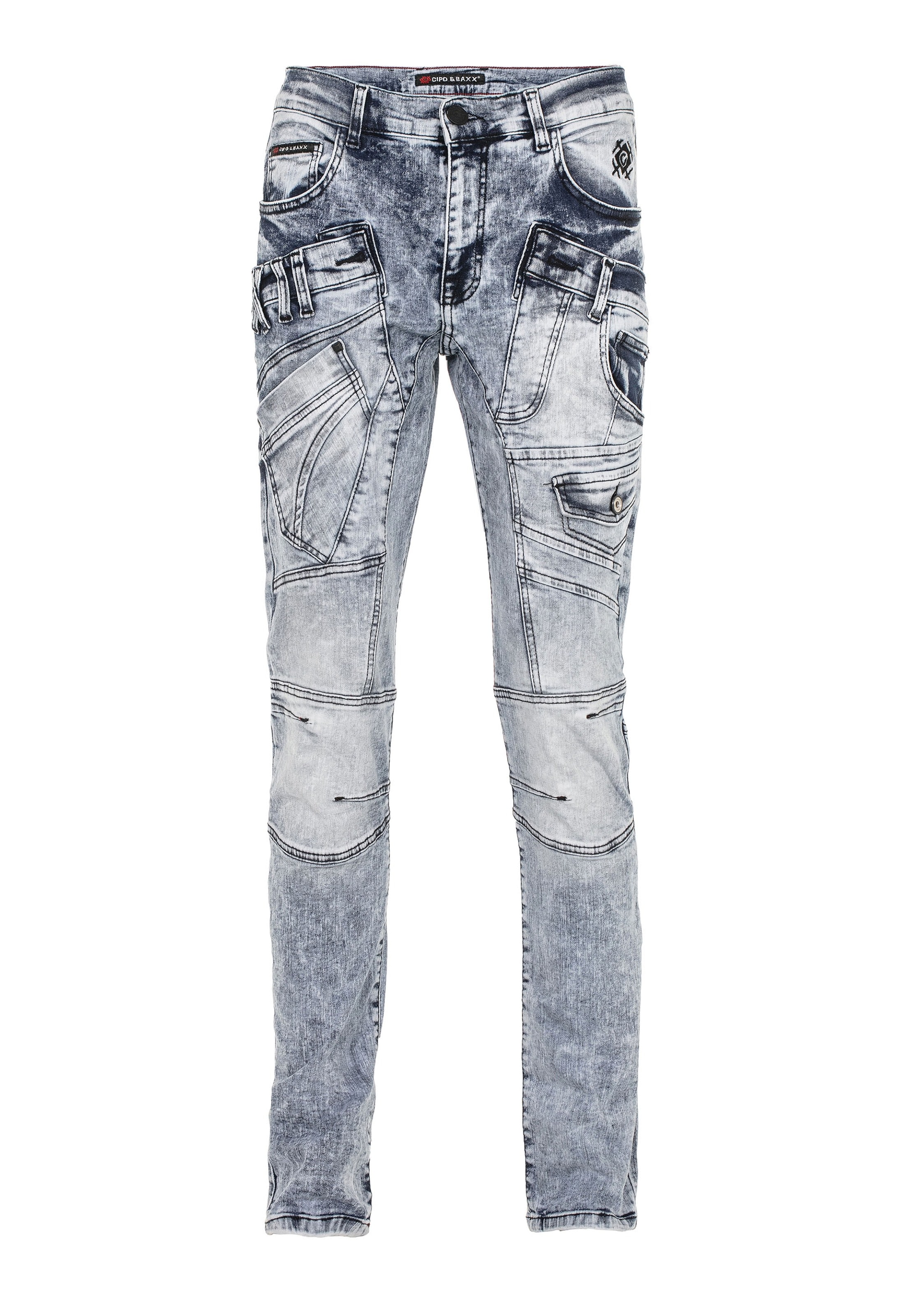 CIPO & BAXX Regular Jeans 'DENIM' in Blue: front