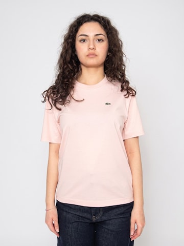 LACOSTE Koszulka 'T-SHIRT Pink' w kolorze różowy