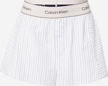 Calvin Klein UnderwearPidžama hlače - bijela boja: prednji dio