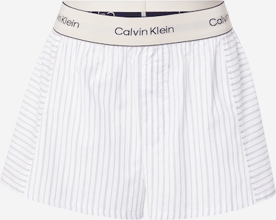 Pižaminės kelnės iš Calvin Klein Underwear, spalva – kremo / tamsiai mėlyna / balta, Prekių apžvalga