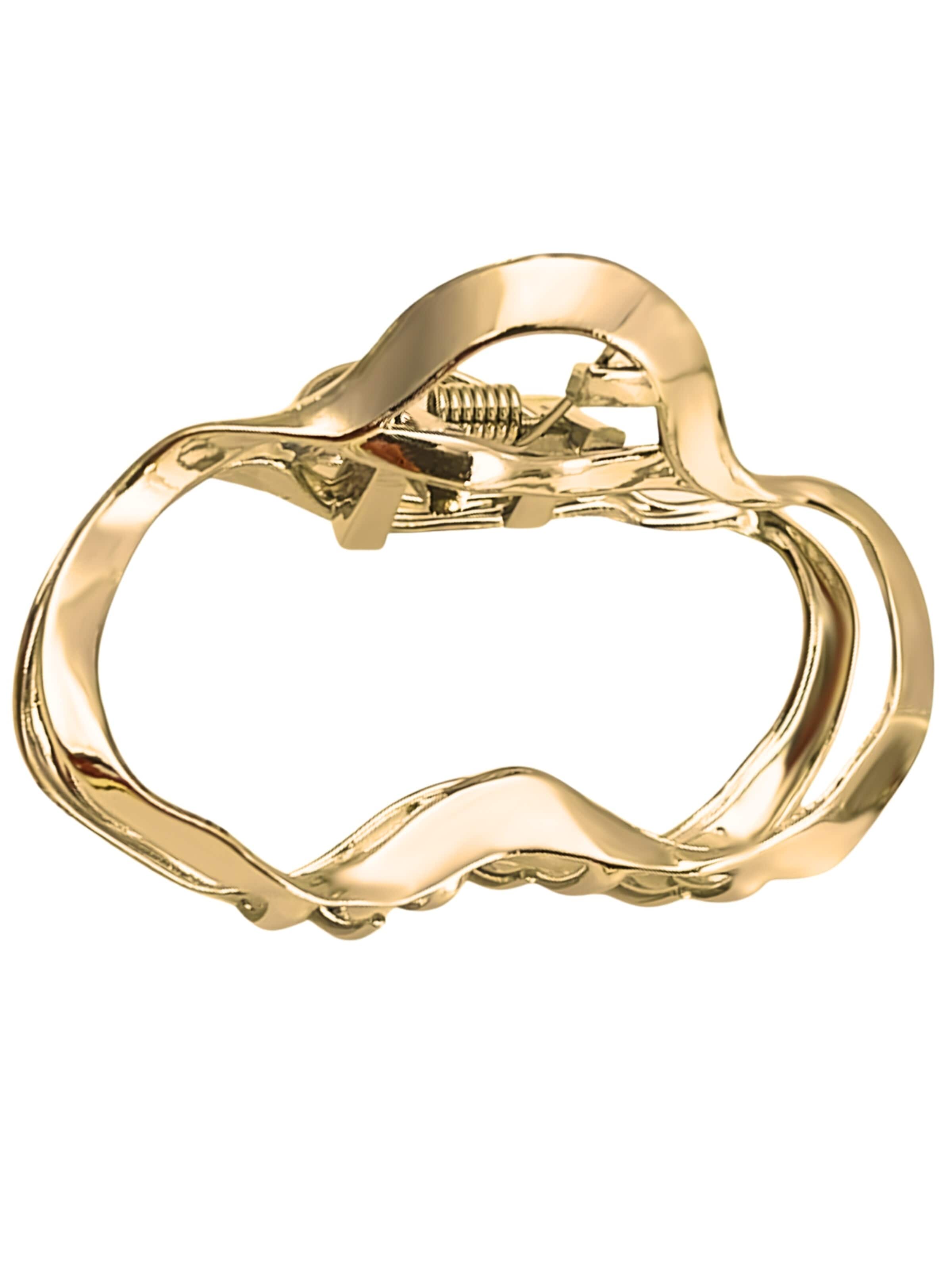 soho Hair accesoires Hair jewelry 'Tanim Hair Claw - Gold' in 11 cm x 8 cm x 2cm in Gold, Item view