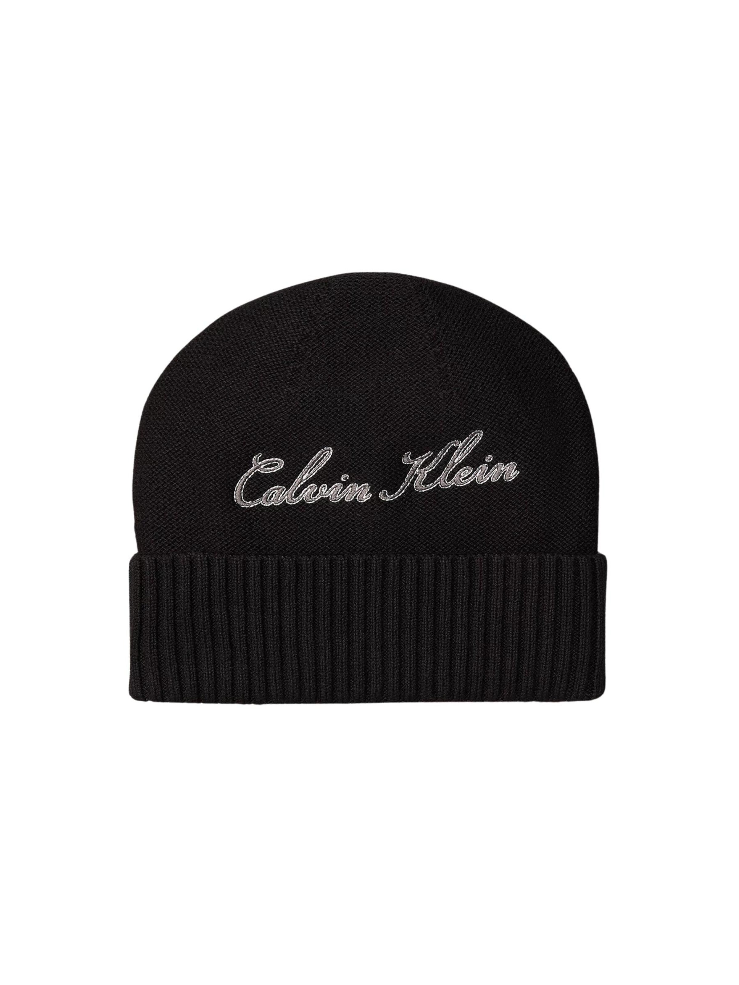 Bonnet Calvin Klein en noir : devant