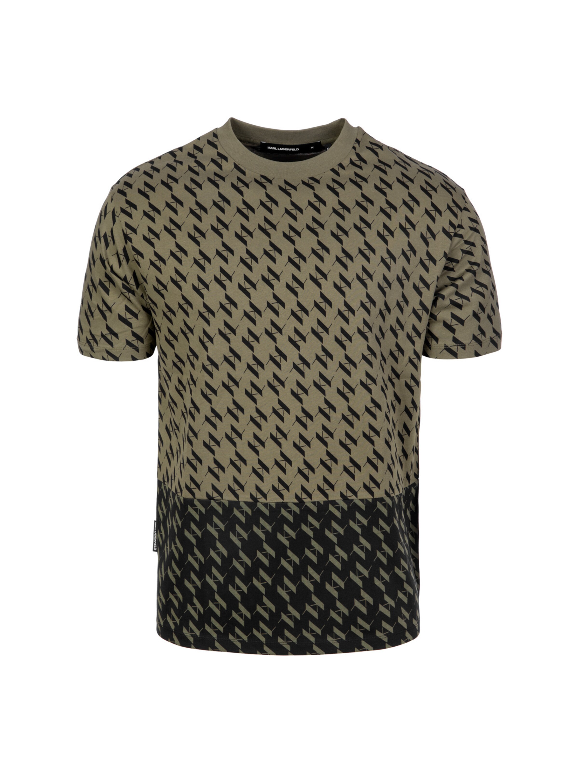 Maglietta Karl Lagerfeld di colore verde scuro, Visualizzazione prodotti