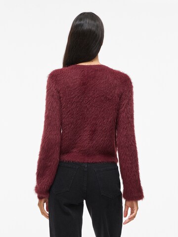 VILA Knit cardigan 'VIRegina' in Red