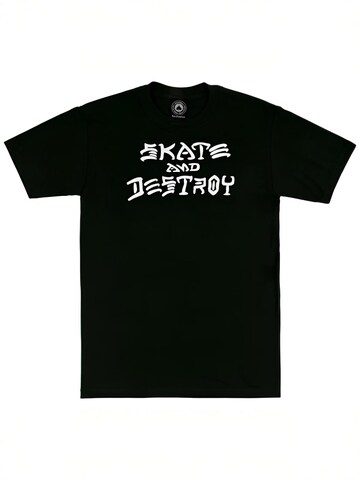 THRASHER Shirt 'SKATE AND DESTROY' in Schwarz: Vorderseite
