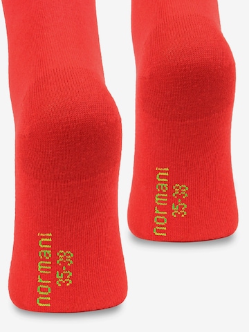 Chaussettes montantes normani en rouge