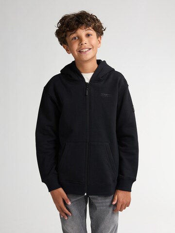 Petrol Industries Sweatjacke in Schwarz: Vorderseite
