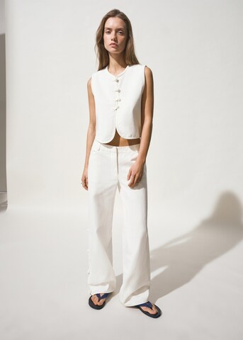 MANGO TEEN Vest 'Aiko' in White