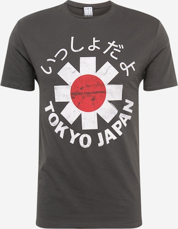 pilka AMPLIFIED Standartinis modelis Marškinėliai 'Tokyo': priekis