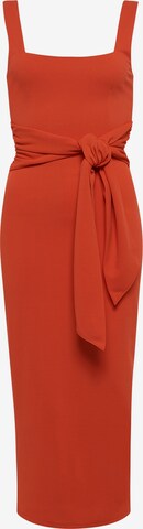 Tussah Φόρεμα σε πορτοκαλί: μπροστά