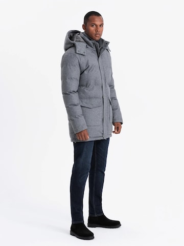 Ombre Winter jacket 'OM-JALJ-0201' in Grey
