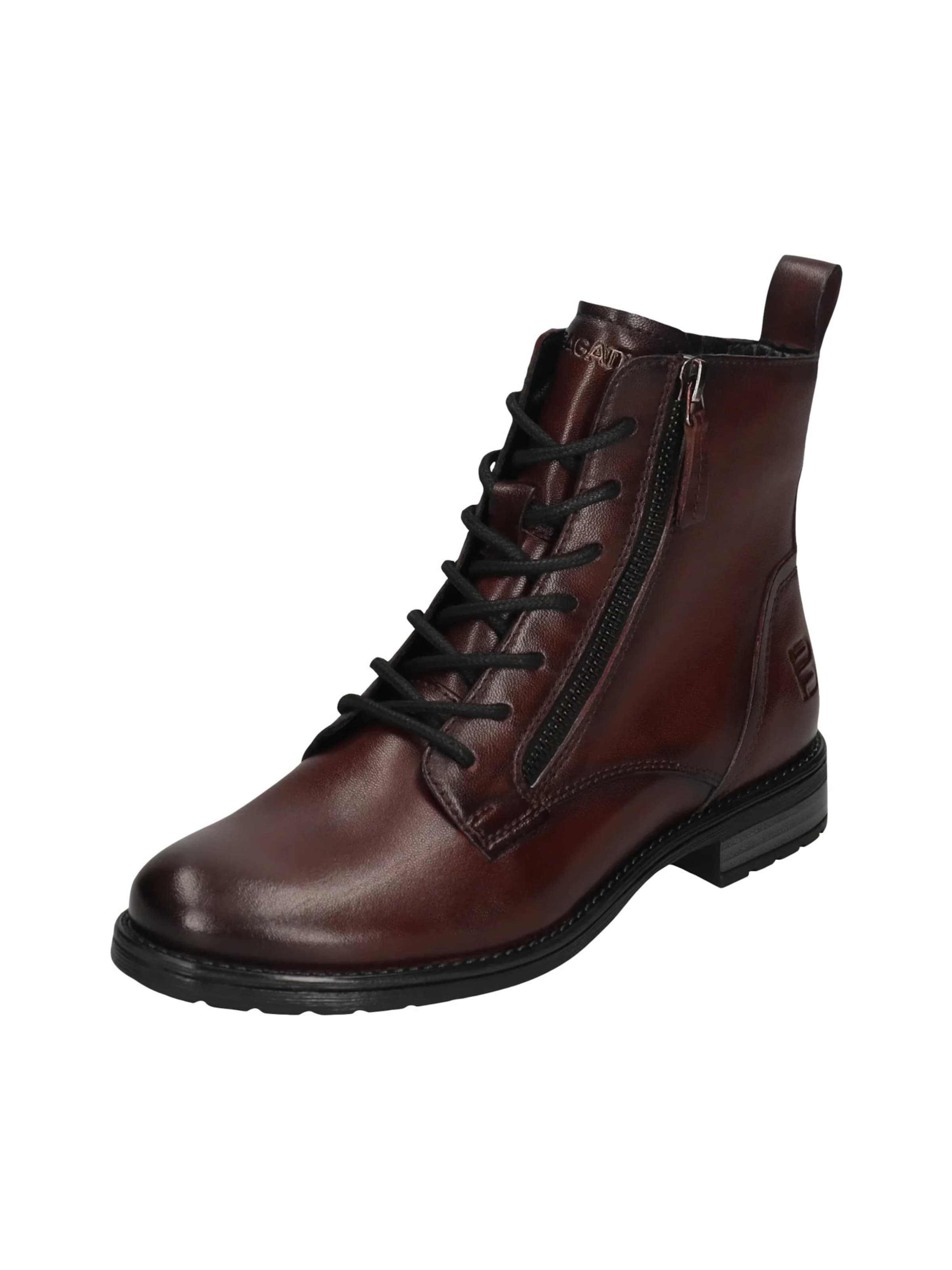 TT. BAGATT Lace-Up Ankle Boots in Red: front