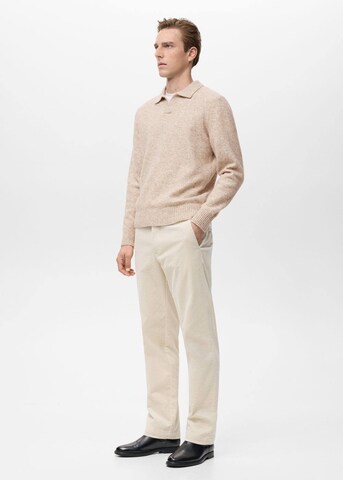 MANGO MAN Slimfit Hose 'Berdam' in Beige