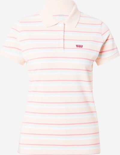 LEVI'S ® Poloshirt in türkis / rosé / rot / weiß, Produktansicht