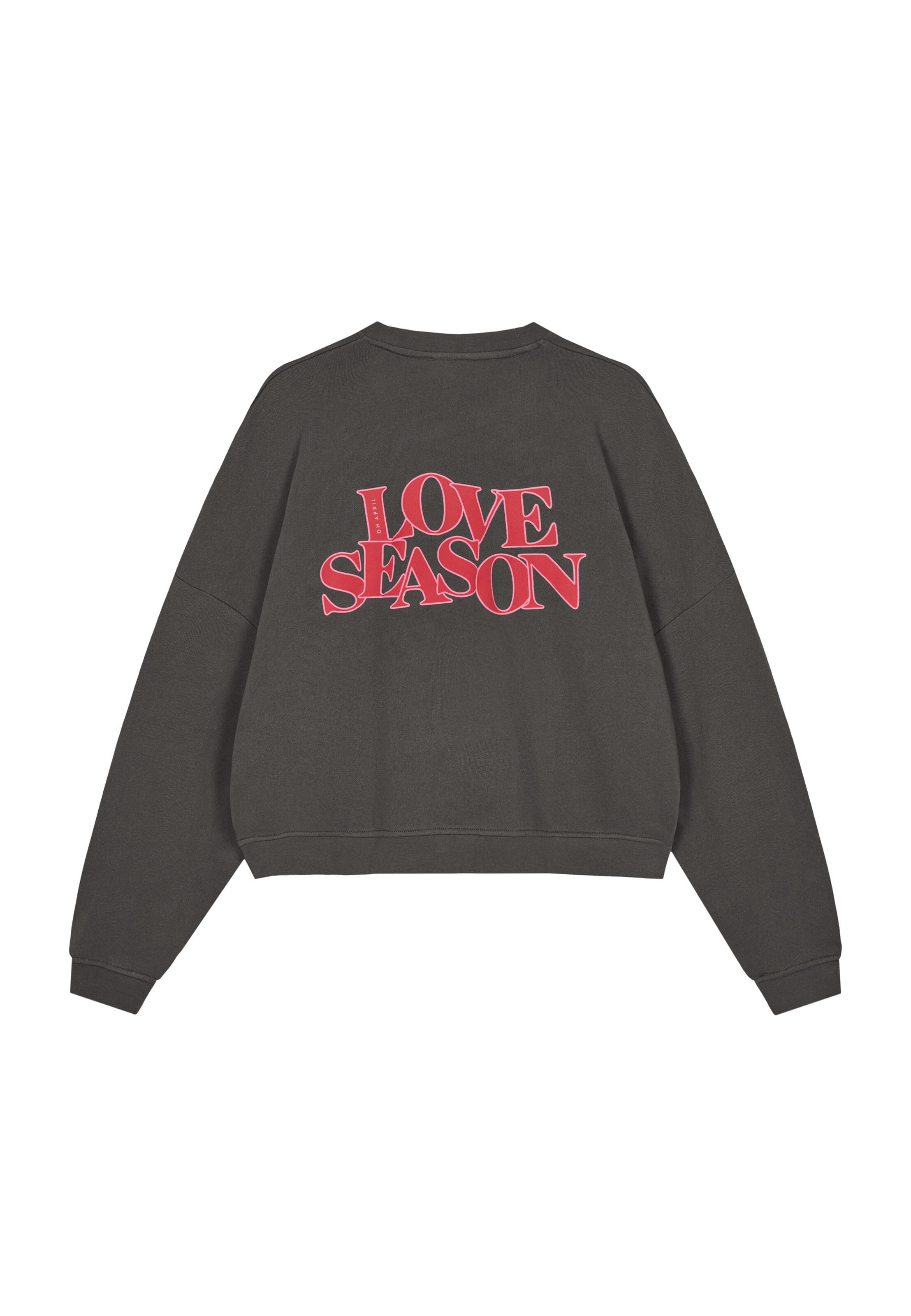 OH APRIL Sweatshirt 'Love Season' in Grey