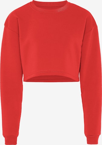 Sweat-shirt Flyweight en rouge : devant