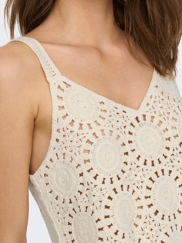 ONLY Knitted top 'Yvonne' in Beige