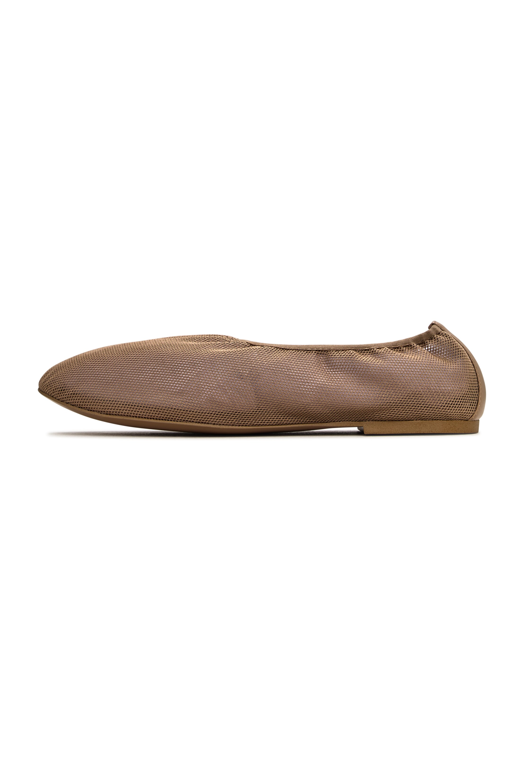 CESARE GASPARI Ballerina in Beige: front