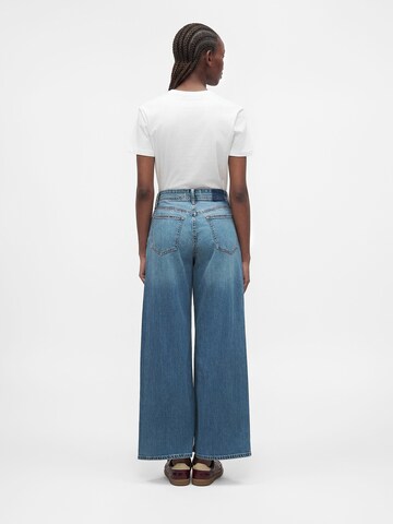 Abercrombie & Fitch Wide leg Jeans in Blauw