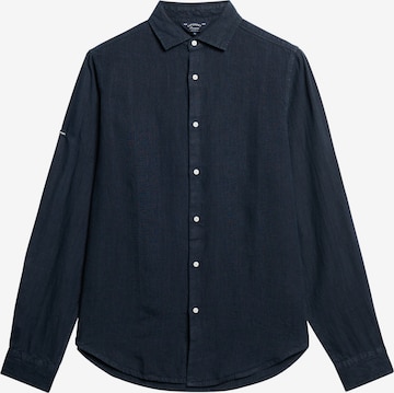 Chemisier Superdry en bleu : devant