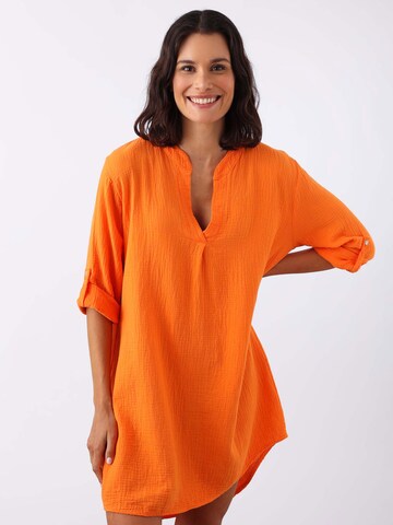 Zwillingsherz Tunic 'Amelie' in Orange: front