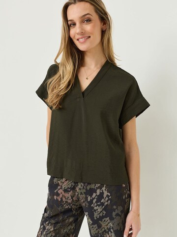 Tamaris Blouse in Groen: voorkant
