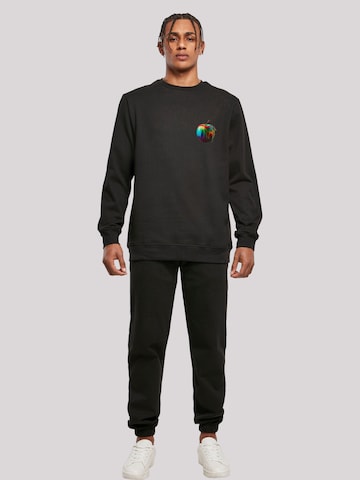 F4NT4STIC Sweatshirt 'Colorfood Collection - Rainbow Apple' in Black