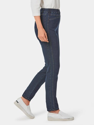 Goldner Slimfit Jeans in Blau