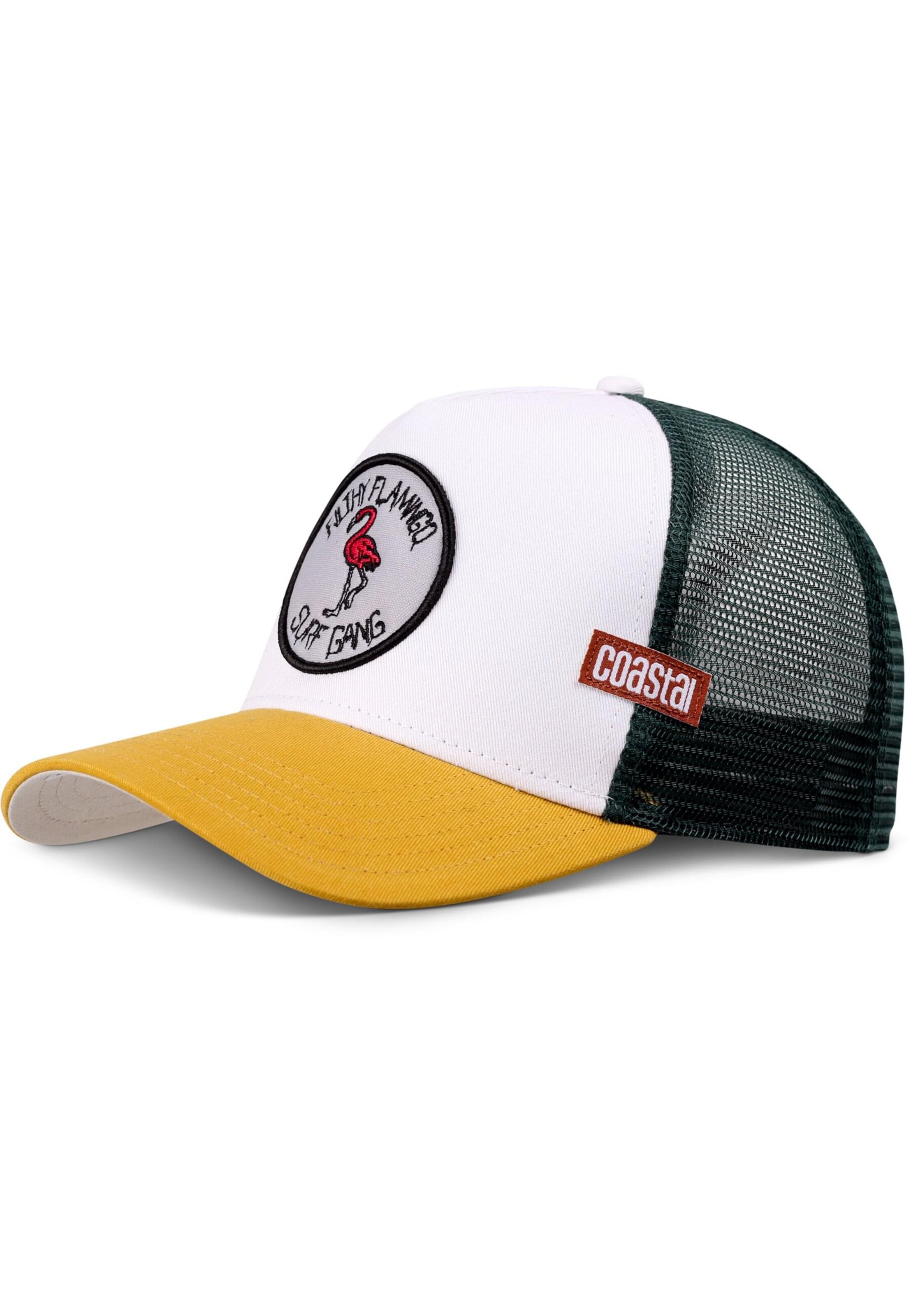 Coastal Cap 'HFT Filthy Flamingo' in Weiß: Vorderseite