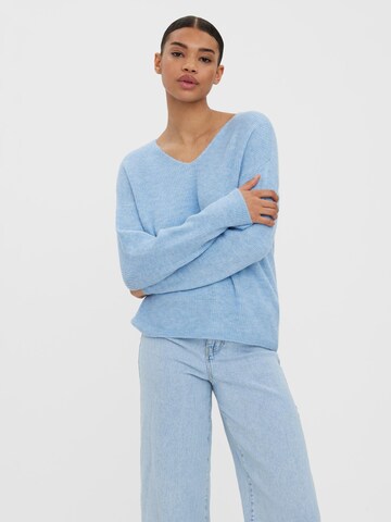 VERO MODA Pullover 'Lefile' in Blau: Vorderseite