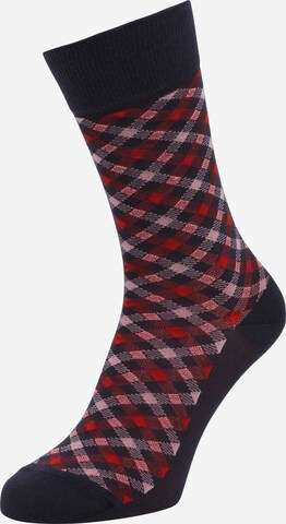 Chaussettes 'Smart Check' FALKE en bleu : devant