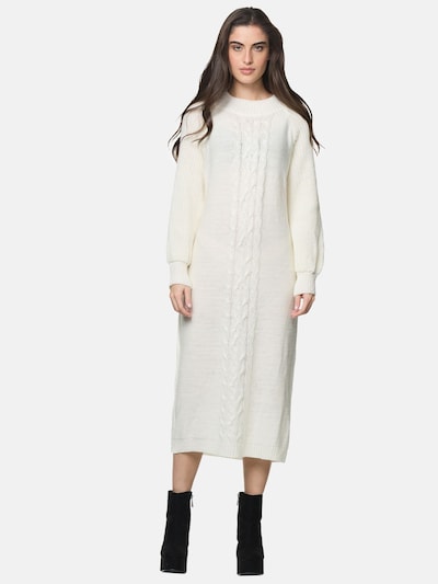 Elara Strickkleid in weiß, Produktansicht