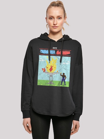 F4NT4STIC Sweatshirt 'Retro Gaming Summer Games' in Schwarz: predná strana