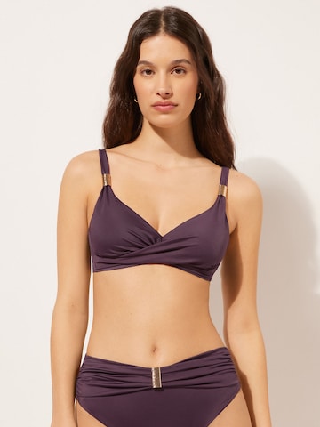 CALZEDONIA Triangle Bikini Top in Purple: front