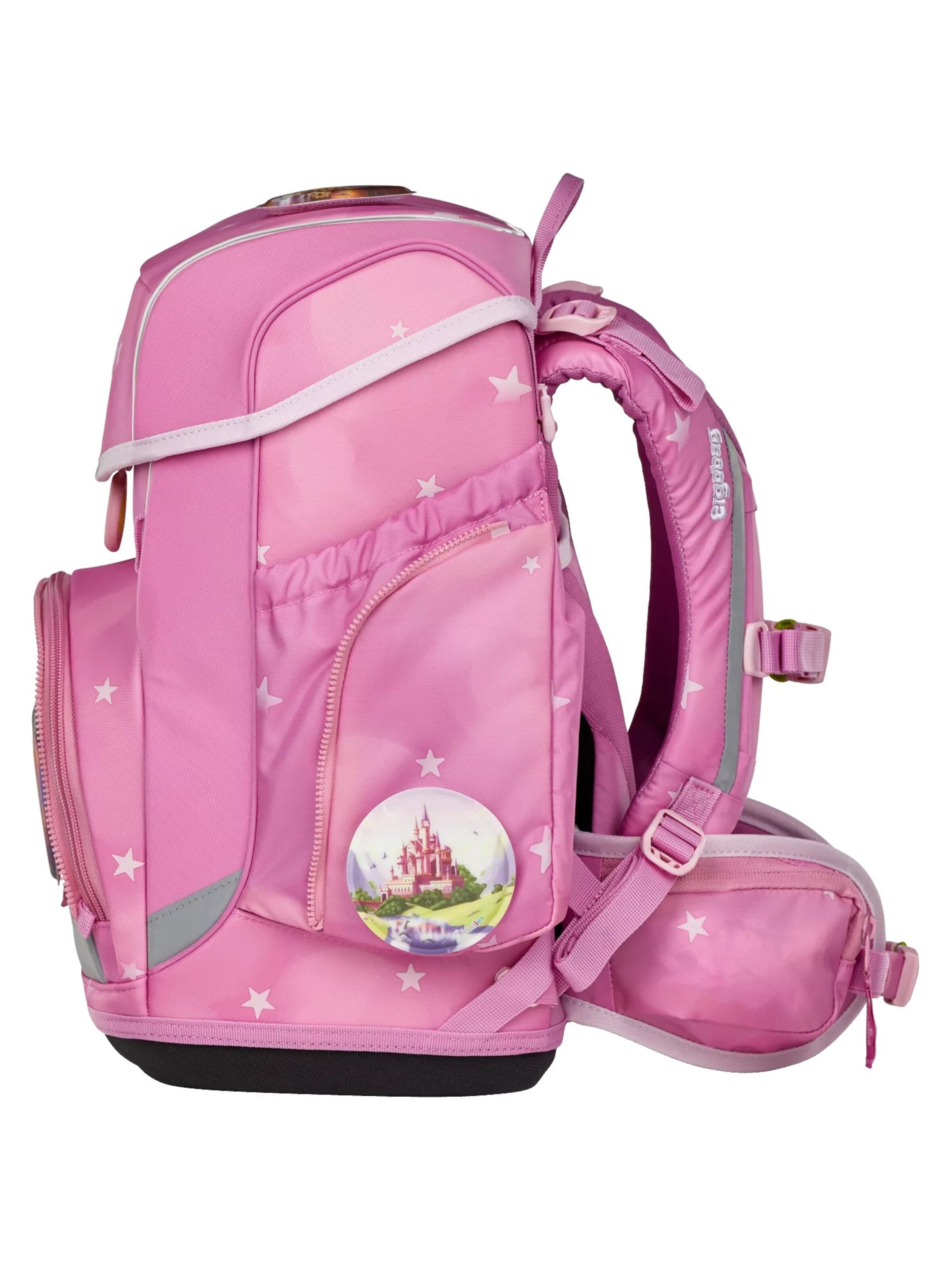 ergobag Backpack 'Schulranzen-Set cubo Set' in Pink