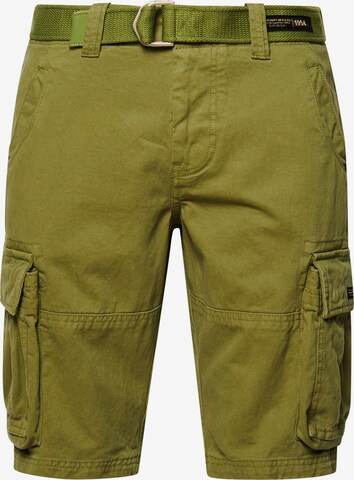 Regular Pantalon cargo Superdry en vert : devant