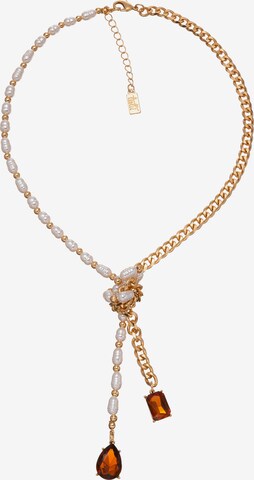 Leslii Necklace in Gold: front