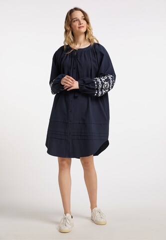 DreiMaster Vintage Jurk in Blauw