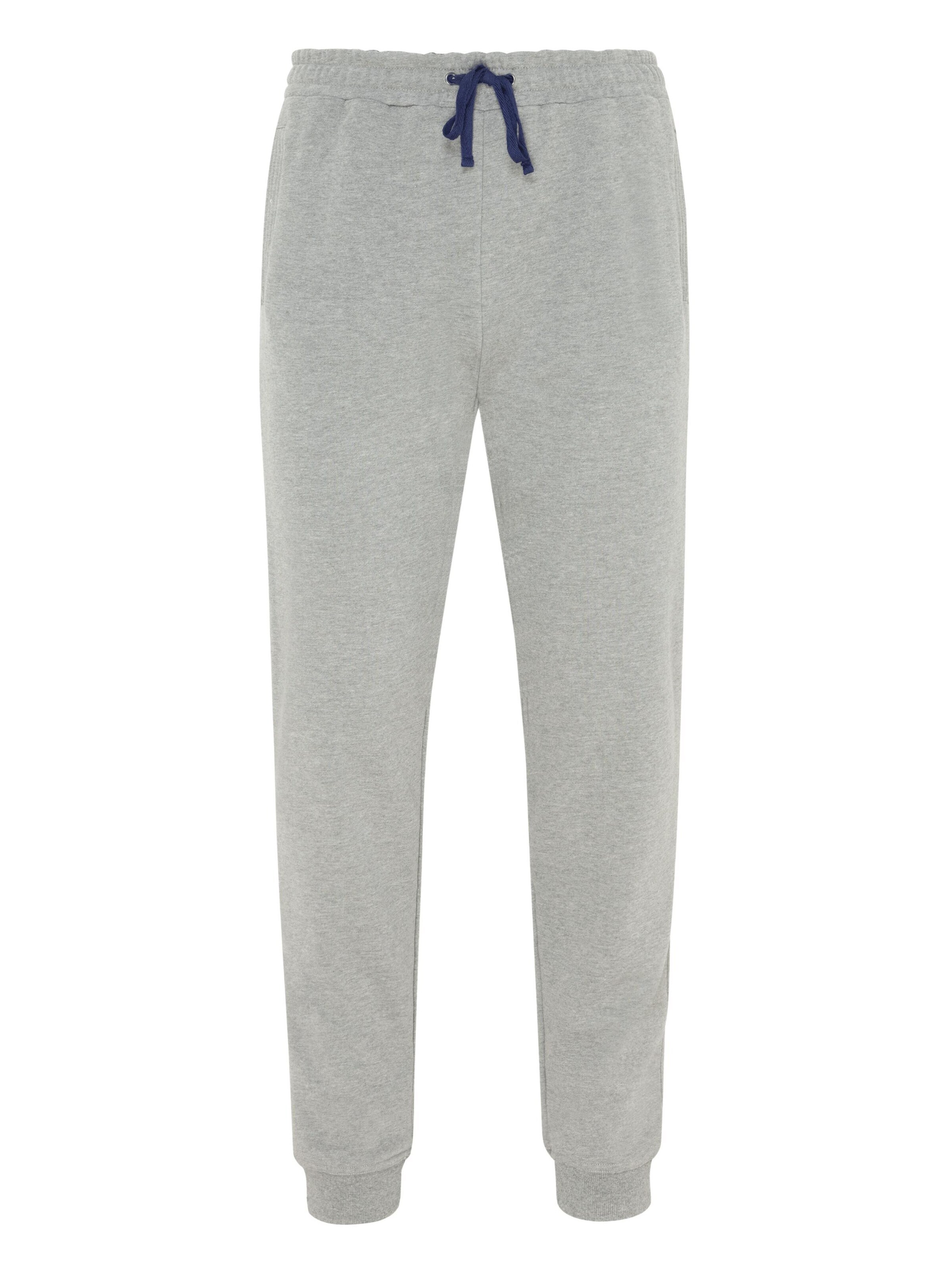 HAJO Hose 'Herren Sweathose mit Bündchen, Premium Komfort'‌‌‌ in Grau: Vorderseite